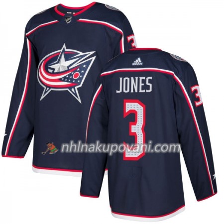 Columbus Blue Jacket Dresys Seth Jones 3 Adidas 2017-2018 Modrá Authentic - Pánské